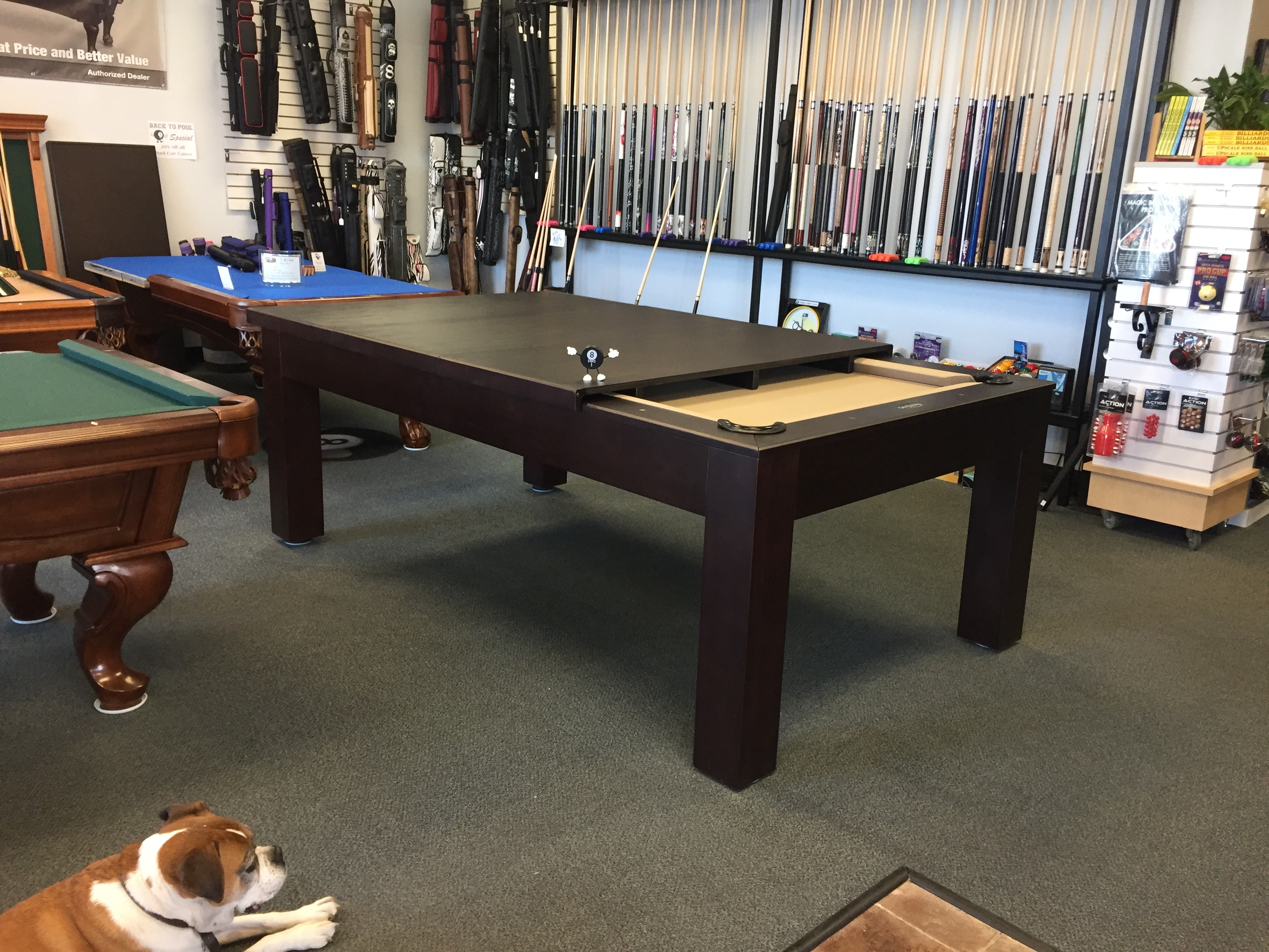 Pool table showroom